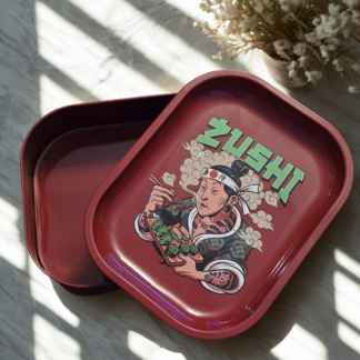 Best Buds rolovacia podložka (vrchnák) s boxom  – Zushi, 18 × 14 cm